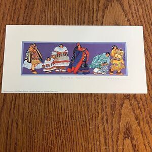 Barbara Lavallee “Native Traditions” Hand Signed Print 1993 Alaska